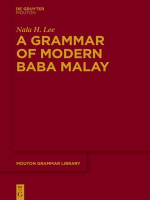 cover image of A Grammar of Modern Baba Malay